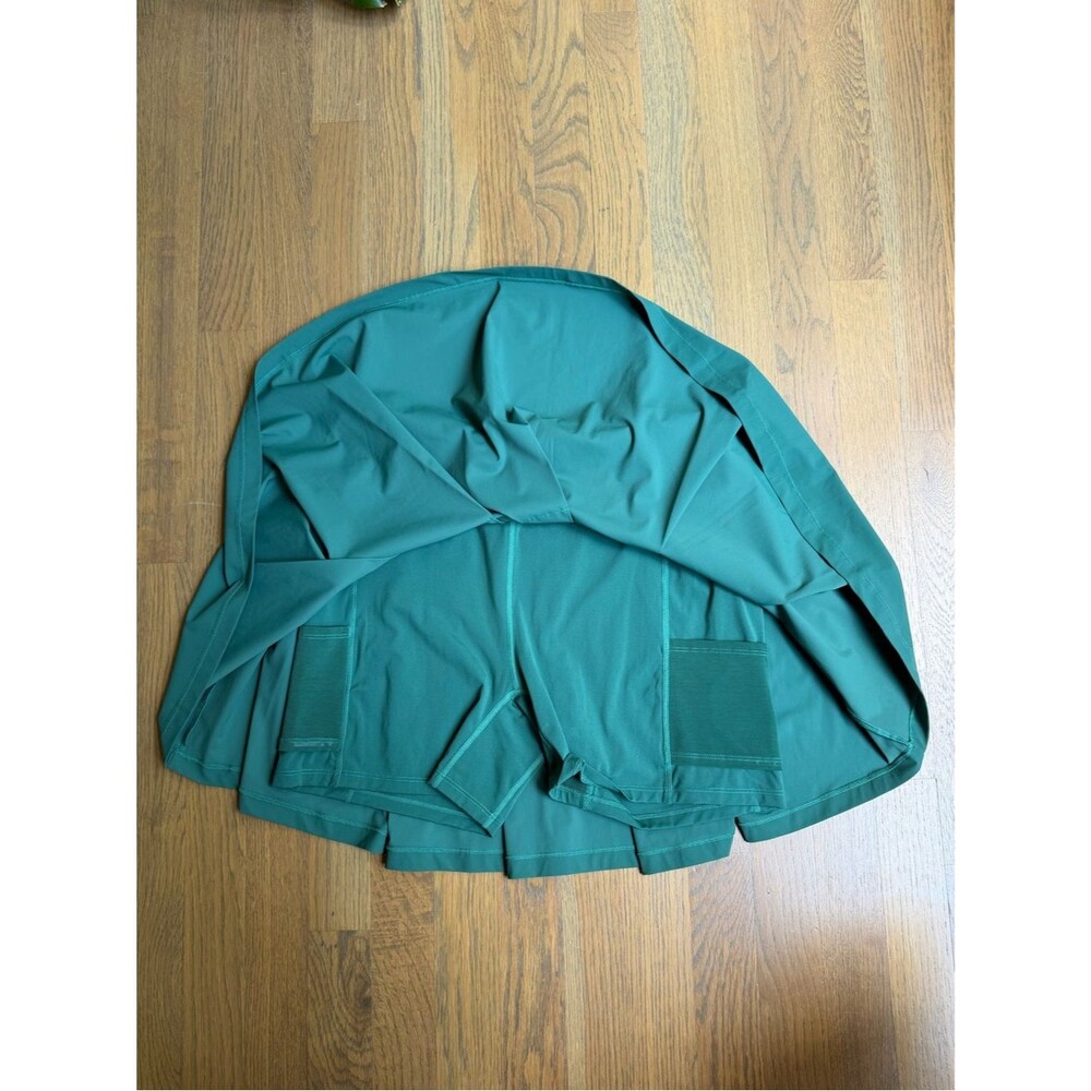 Wilson Classic Pleated Tennis Skirt Field Green sz Large High Rise Lined Active - Picture 6 of 15